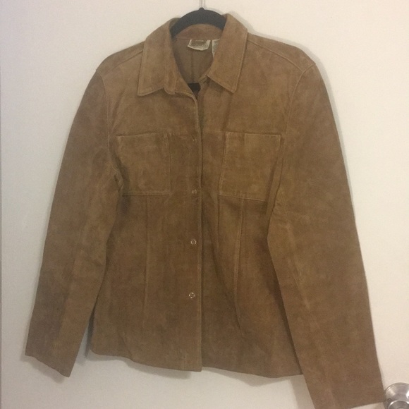 Brown Suede Jacket (size M) Like New! - Picture 3 of 11
